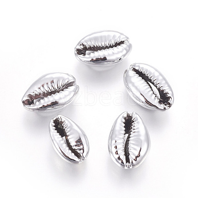 Electroplate Cowrie Shell Beads BSHE-X0006-02-1