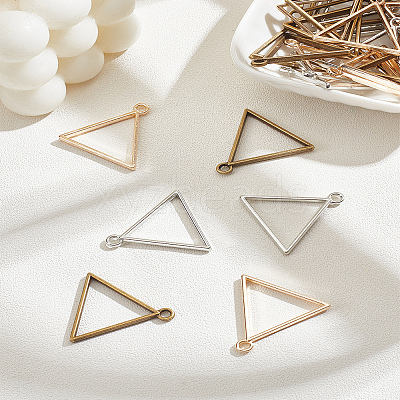 30Pcs 3 Colors Alloy Open Back Bezel Pendants FIND-LP0004-77-1