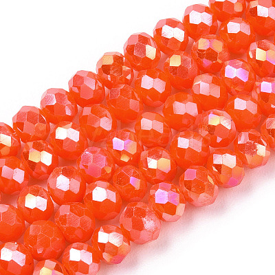 Electroplate Glass Beads Strands EGLA-A044-P3mm-B03-1