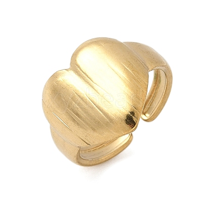 304 Stainless Steel Cuff Rings RJEW-P150-04G-1