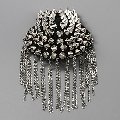 Fashionable Tassel Epaulettes AJEW-WH0413-04P-1