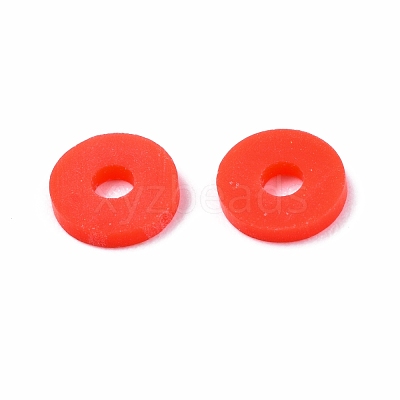 Handmade Polymer Clay Beads Strands CLAY-R089-6mm-T02B-40-1