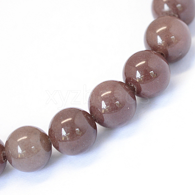 Natural Purple Aventurine Round Bead Strands LS-G-E334-6mm-21-1