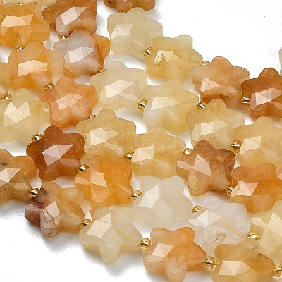 Natural Yellow Aventurine Beads Strands G-L657-A05-01-1
