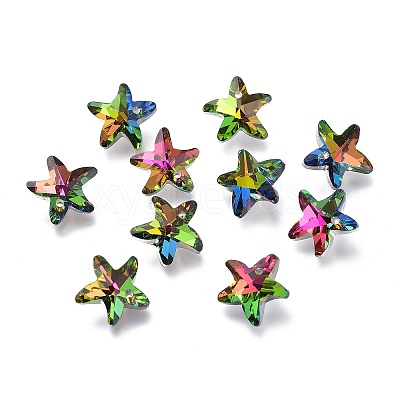 Faceted Glass Charms LS-GLAA-H101-A-11-1