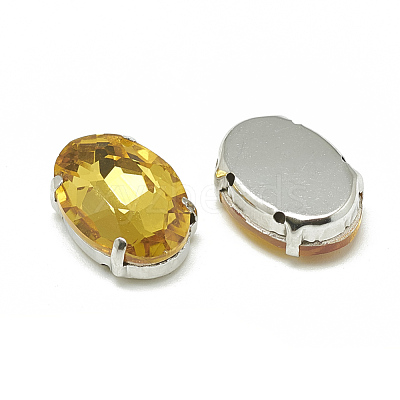 Sew on Rhinestone RGLA-T091-10x14mm-22P-1