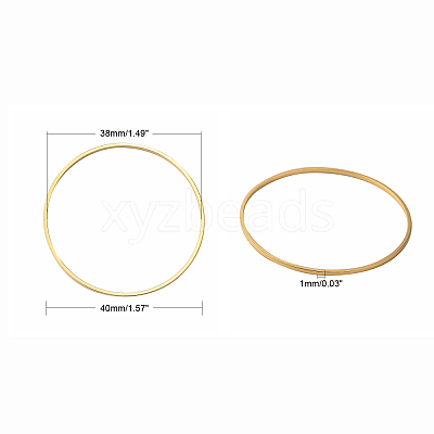 Brass Linking Rings X-KK-Y003-03L-G-1
