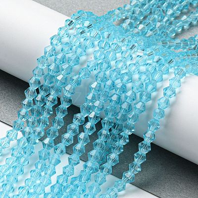 Transparent Glass Beads Strands GLAA-F029-3mm-20-1