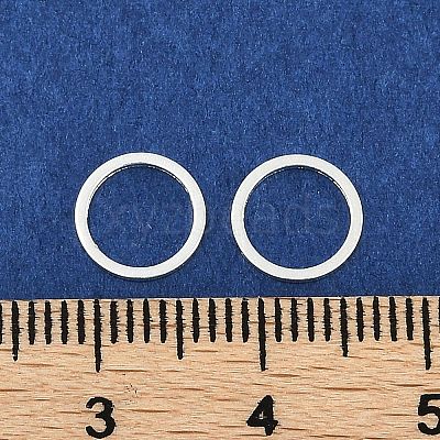 Rack Plating Brass Linking Rings KK-P286-01A-S-1