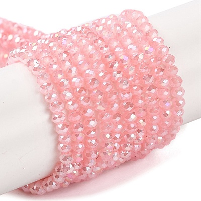Baking Electroplate Glass Beads Strands DGLA-A039-J2MM-B08-1