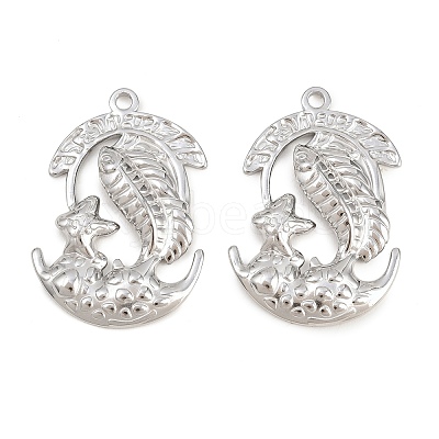 304 Stainless Steel Pendants STAS-K309-03A-P-1