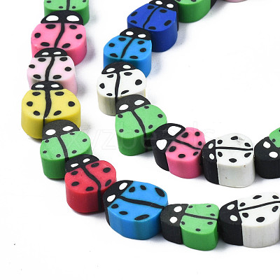 Handmade Polymer Clay Bead Strands CLAY-N011-43B-1
