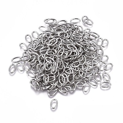 Tarnish Resistant 304 Stainless Steel Open Jump Rings STAS-F250-11P-R-1