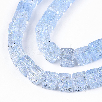 Crackle Glass Beads GLAA-S192-005E-1