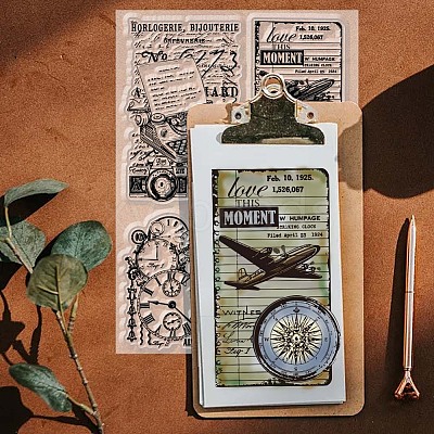 PVC Plastic Clear Stamps DIY-WH0631-0680-1