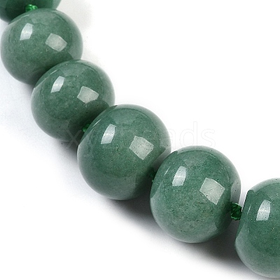 Natural Green Aventurine Rondelle Graduated Beaded Necklaces for Women Men NJEW-K388-02R-1
