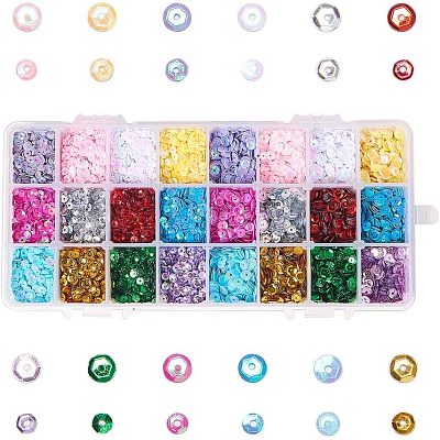 Plastic Paillette Beads PVC-NB0001-02-1