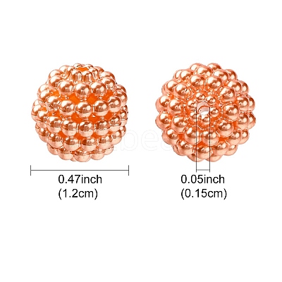 Imitation Pearl Acrylic Beads OACR-FS0001-45A-1