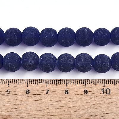 Transparent Glass Beads Strands GLAA-T032-T10mm-MD15-1