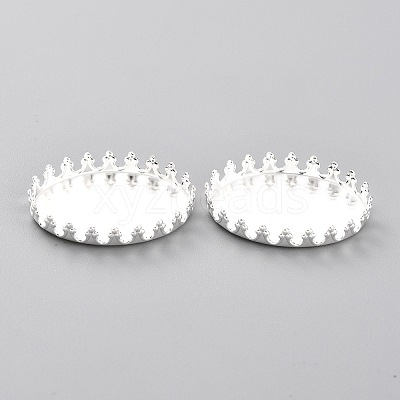 304 Stainless Steel Cabochon Settings STAS-Y001-07B-S-1