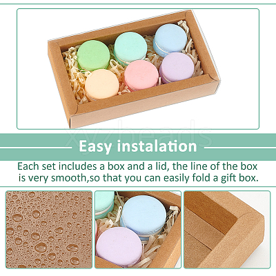 Foldable Paper Drawer Boxes with Clear Plastic Cover CON-WH0095-68A-01-1
