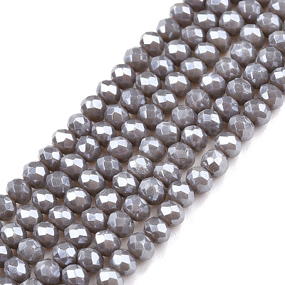 Electroplate Glass Beads Strands EGLA-A044-P2mm-A10-1