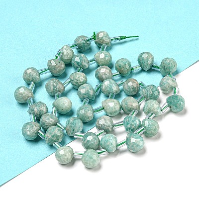 Natural Amazonite Beads Strands G-H297-B07-02-1