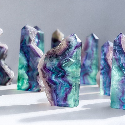 Natural Fluorite Display Decorations PW-WG36581-01-1