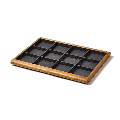 12-Slot Wood with Velvet Jewelry Trays VBOX-C003-08B-1