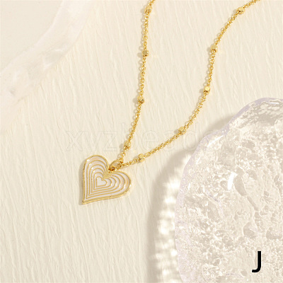 Women's Brass Enamel Necklaces FS-WG2EC7F-04-1