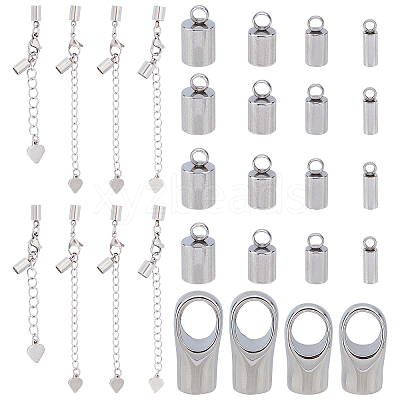 304 Stainless Steel Cord Ends and Chain Extender STAS-UN0019-77P-1