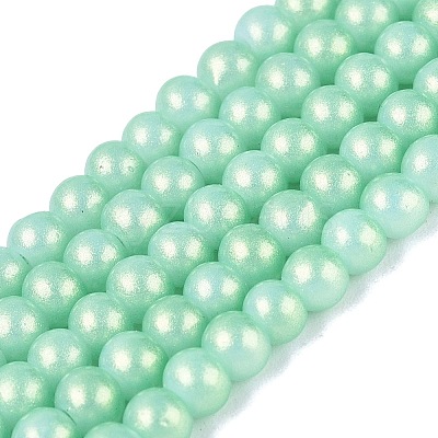 Baking Paint Glass Pearl Beads Strands LS-DGLA-ZX001-05B-08-1