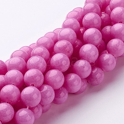 Natural Mashan Jade Round Beads Strands X-G-D263-8mm-XS30-1