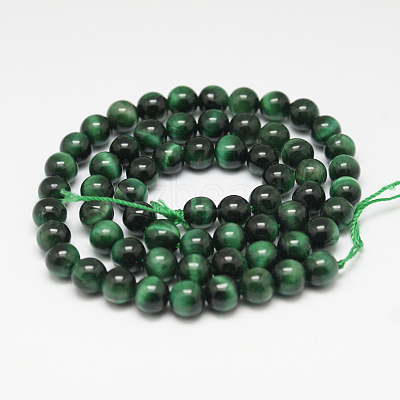 Natural Tiger Eye Beads Strands X-G-G099-8mm-22-1