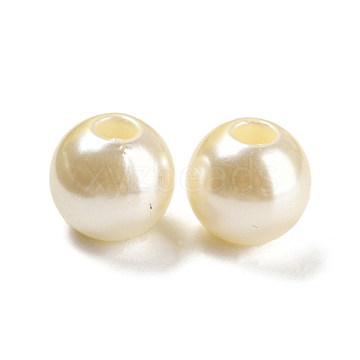 ABS Plastic Imitation Pearl Bead KY-C017-18B-1