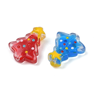 Transparent Glass Enamel Beads LAMP-S070-05A-1