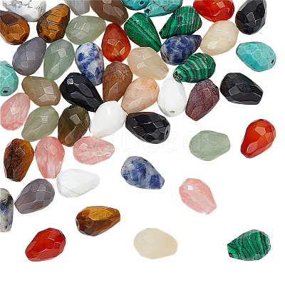 48Pcs 12 Styles Mixed Gemstone Beads G-NB0005-83-1
