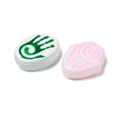 Baking Paint Glass Beads LAMP-Z017-02-1