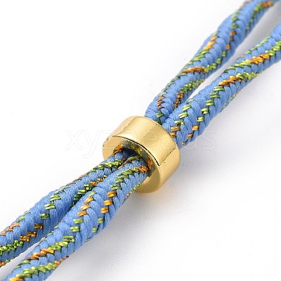 Nylon Cord Silder Bracelets MAK-C003-03G-19-1