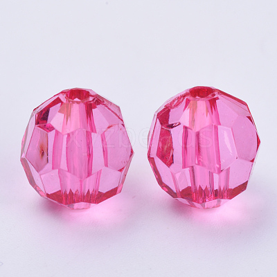 Transparent Acrylic Beads TACR-Q257-6mm-V08-1