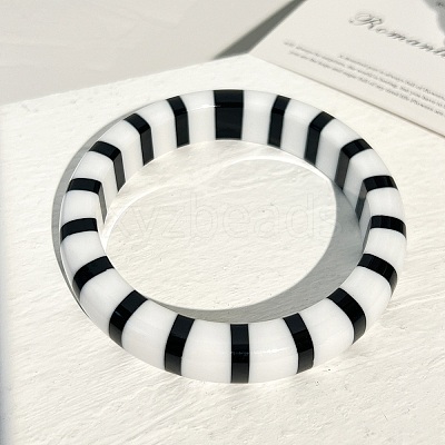 Resin Bangles BJEW-H600-58A-09-1