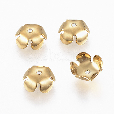 Ion Plating(IP) 304 Stainless Steel Bead Cap STAS-E145-06G-1