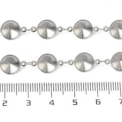 304 Stainless Steel Rhinestone Cup Chains CHS-K023-08A-P-1