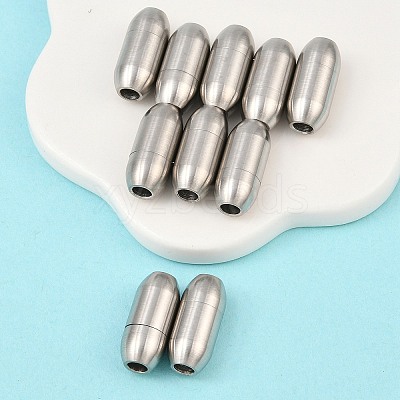 304 Stainless Steel Magnetic Clasps X-STAS-O042-A-24-1