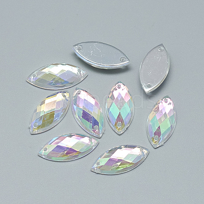 Sew on Rhinestone X-GACR-Q027-6x12-01-1