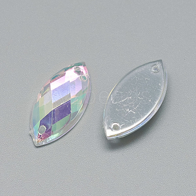 Sew on Rhinestone X-GACR-Q027-6x12-01-1