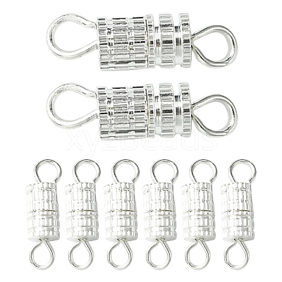 20Pcs Brass Screw Clasps KK-YW0002-40S-1