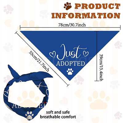 Cotton Dog's Kerchief AJEW-WH0503-021-1