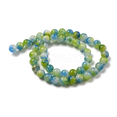 Natural Dyed Yellow Jade Beads Strands G-Q160-A01-01B-1