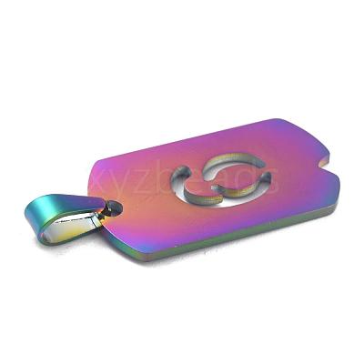 Ion Plating(IP) 304 Stainless Steel Pendants STAS-O127-A06-1